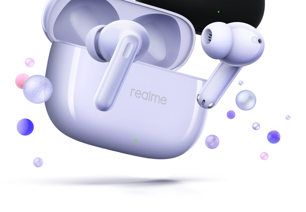 realme Buds T310 True Wireless in-Ear Earbuds, Vibrant Black with 46dB Hybrid ANC, 360° Spatial Audio, 12.4mm Dynamic Bass Driver, Upto 40Hrs Battery, Fast Charging